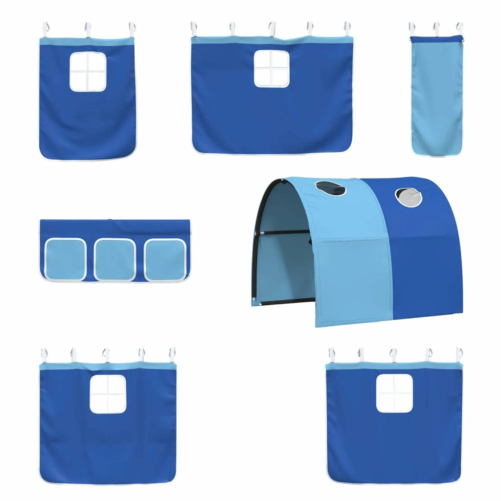 Struttura del letto loft per bambini Bianco e Blu 100 x 200 cm 42020862