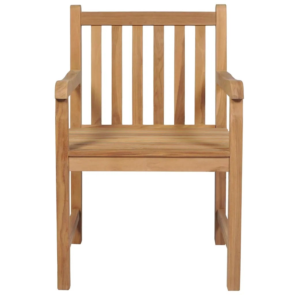 Sedie da Giardino 4 pz con Cuscini Neri in Massello di Teak 3073011