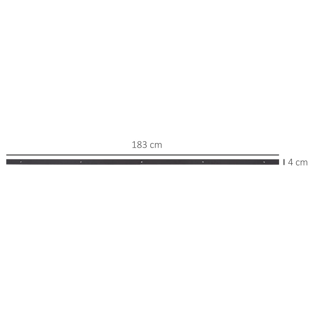 Guida per Porta Scorrevole ¨C Minimal ¨C Legno Acciaio 183 cm