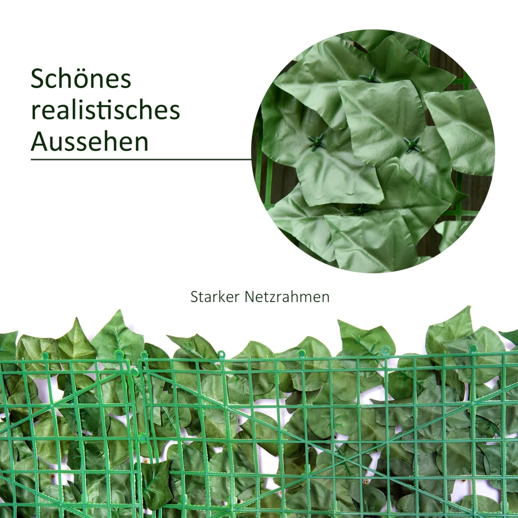 Siepe artificiale per giardino e balcone ¨C Xylo ¨C Verde, protezione UV, 300x100 cm