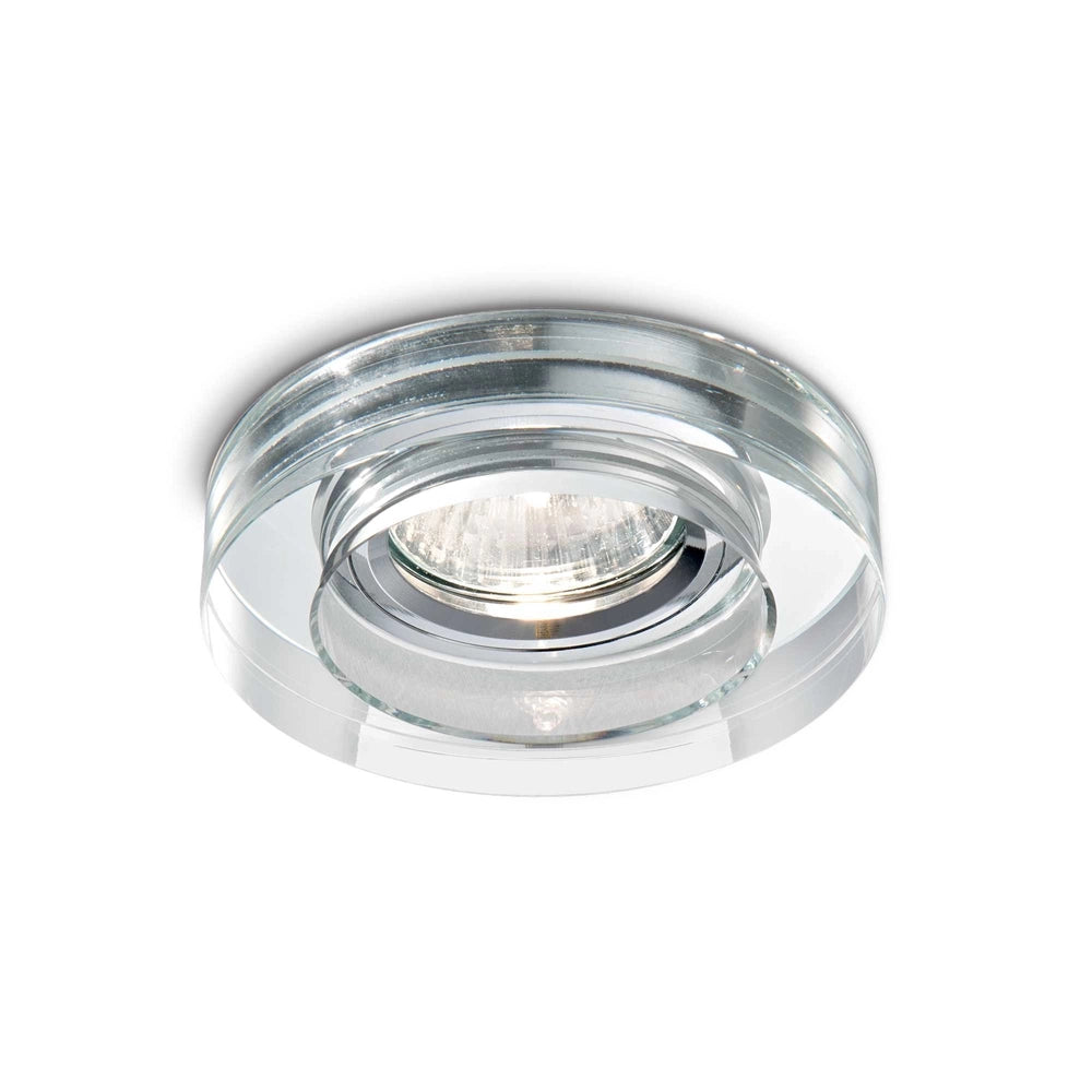Faretto Incasso Moderno Blues Alluminio Trasp. 1 Luce Gu10 5W 3000K Luce Calda