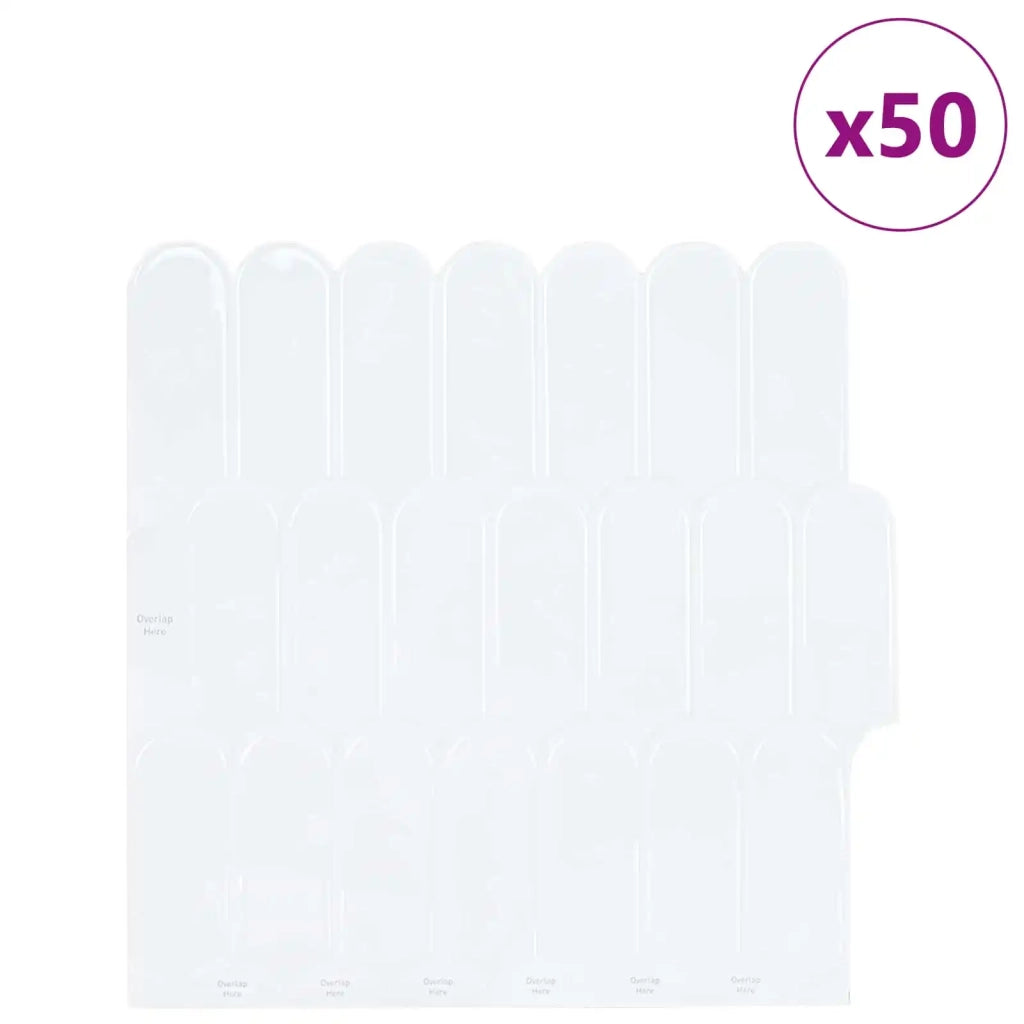 Piastrella Piuma 50 pcs Bianco 30 x 30 cm Poliuretano e PET 42046200