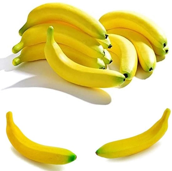Decorazione di Finto Frutto - 10 Pezzi - Schiuma Ecosostenibile - Decorazione per Festa - Cucina - Giallo - Finto Frutto Decorativo