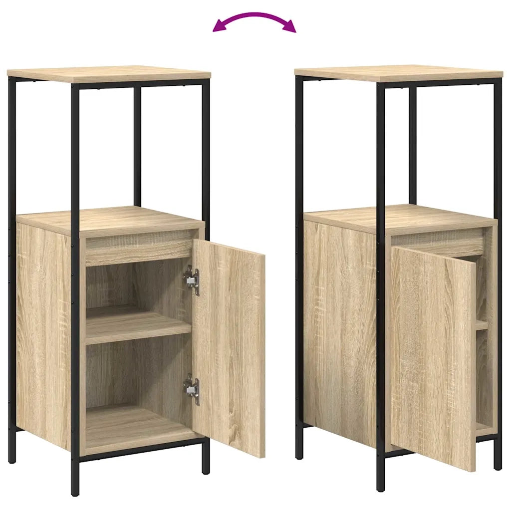Set di mobili per il bagno con cassetto 3 pcs Rovere Sonoma 3328360