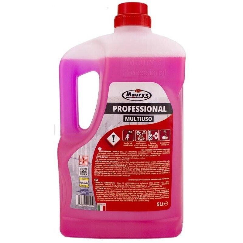 15LT MAURY'S PROFESSIONAL DETERGENTE PAVIMENTI ASCIUTTO RAPIDO IN CONF. DA 3X5LT
