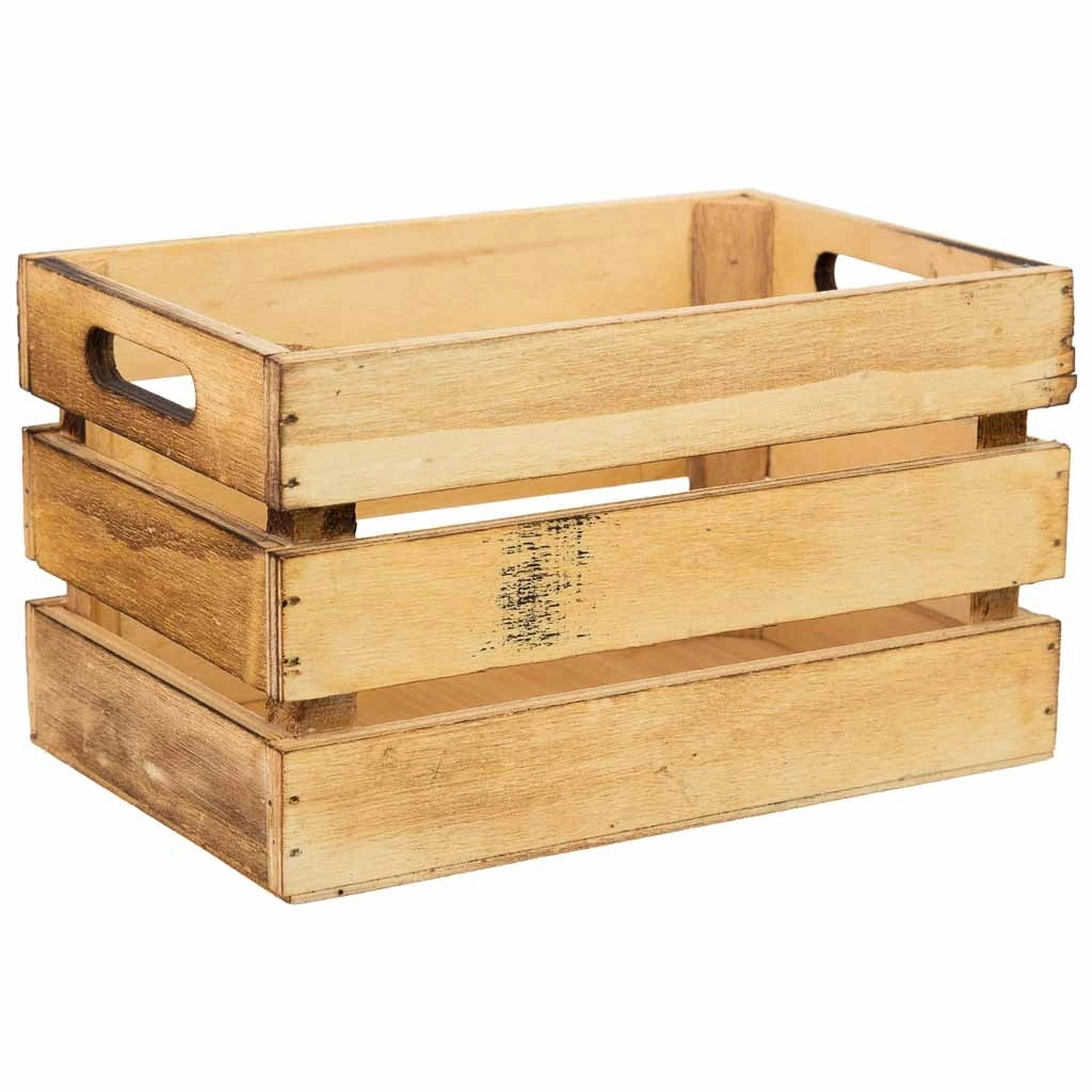 Cassetto in legno marrone 18x12x10h cm