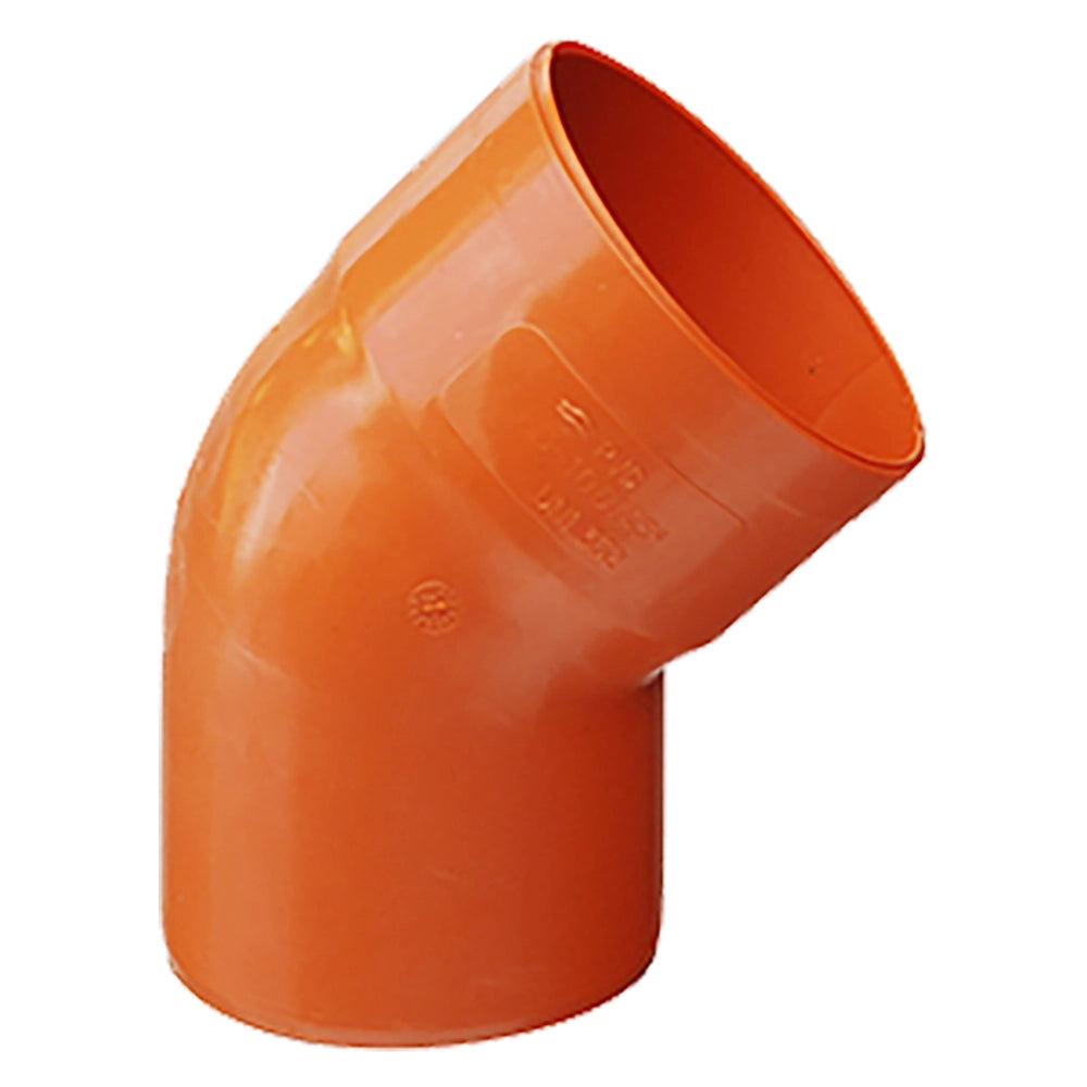 CURVA 45 E?  ° IN PVC 45 E?  °  E?E ? 100- 50 pezzi
