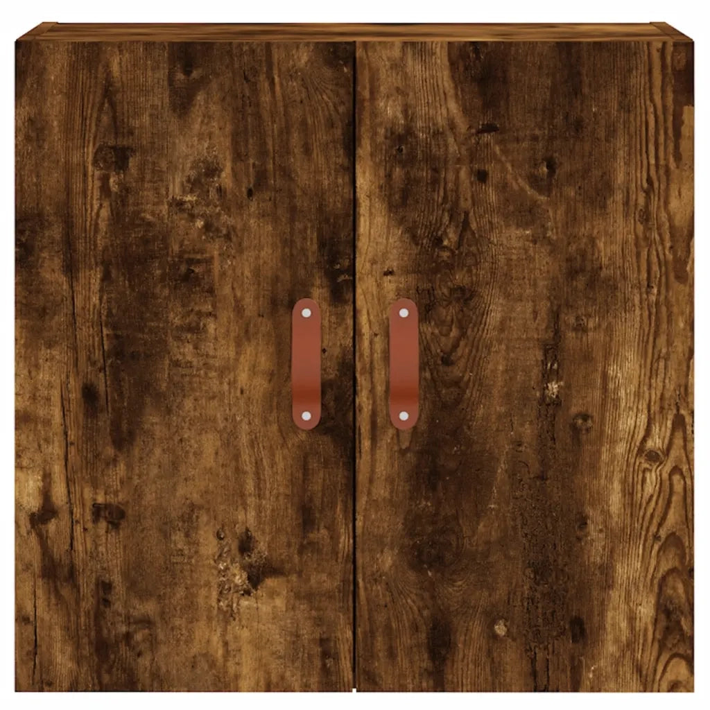 Mobiletto a parete pratico in legno composito 60 x 31 x 60 cm stile moderno finitura rovere affumicato 02_0048789