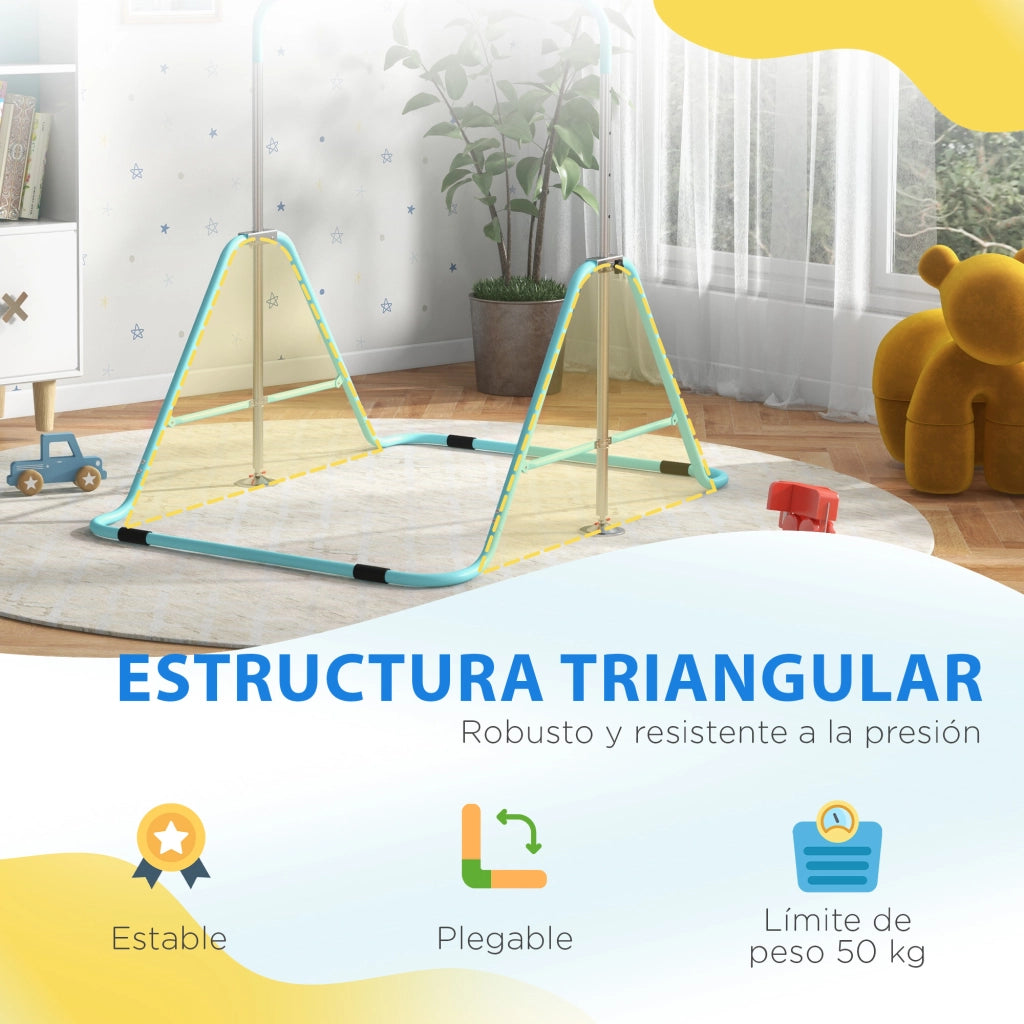 Barra per ginnastica artistica pieghevole regolabile ¨C Minimal ¨C Blu