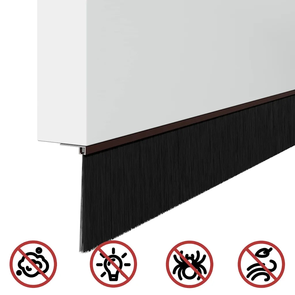 Spazzole per porte a vite 12 pcs Marrone 100 cm 42019460