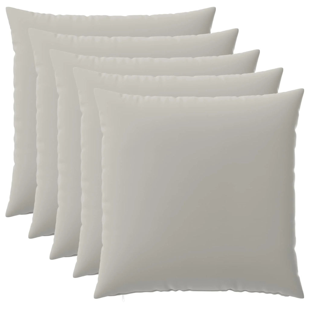 Federa 6 pcs HEERLEN Grigio 65 x 65 cm Poliestere 913018