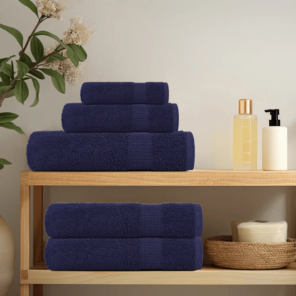 Asciugamani per ospiti FROGN 2 pz | Teli per bagno Blu navy 30x50 cm 360 g/m2