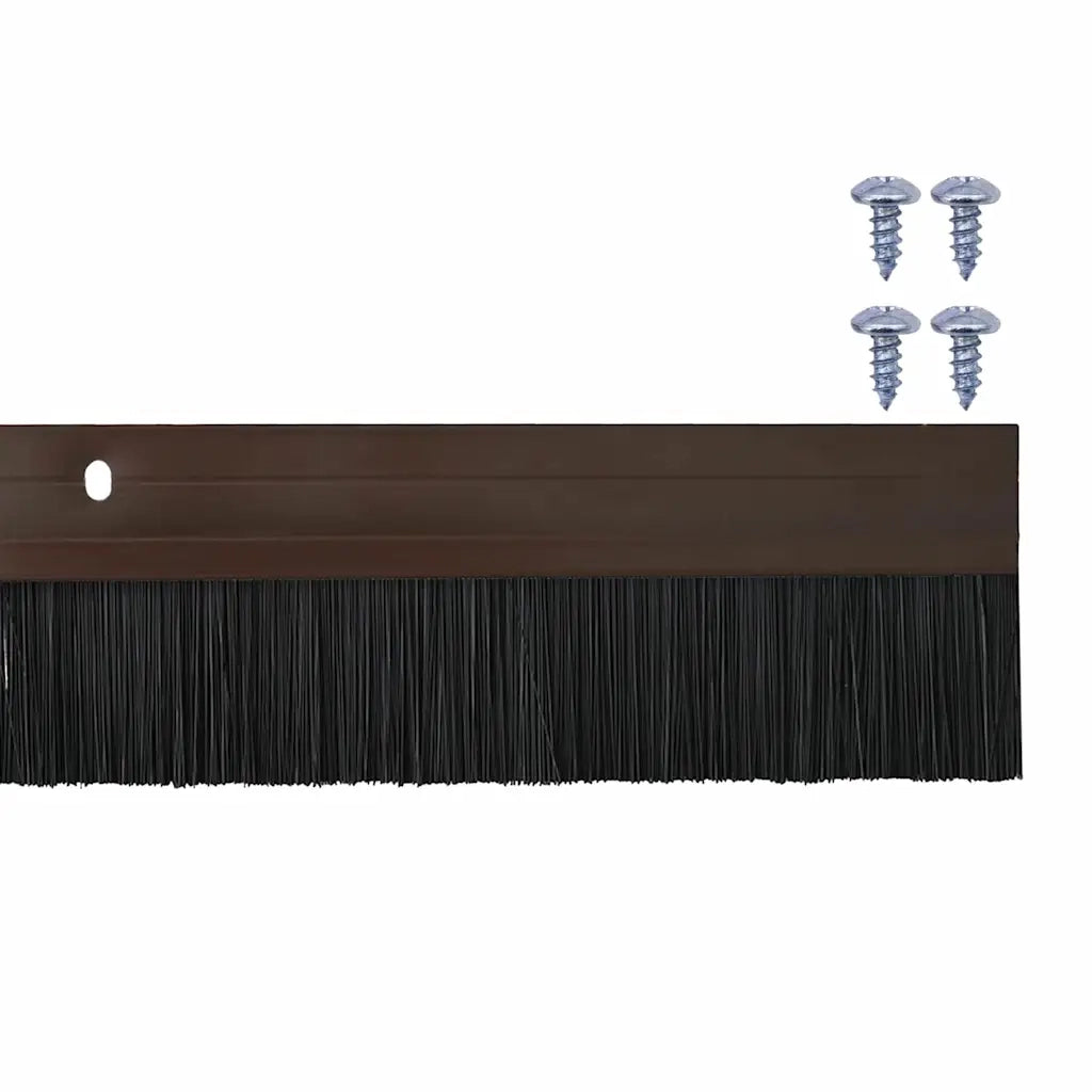Spazzole per porte a vite 12 pcs Marrone 100 cm 42019446