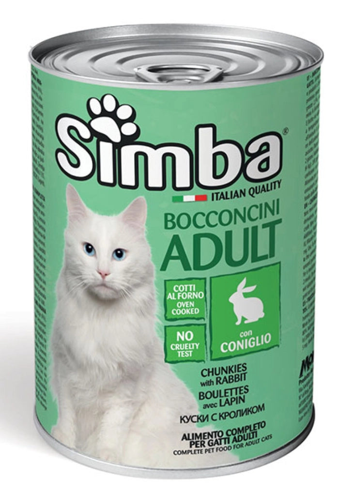 BOCCONCINI PER GATTI 'SIMBA' coniglio - gr 415- 24 pezzi  - MONGE