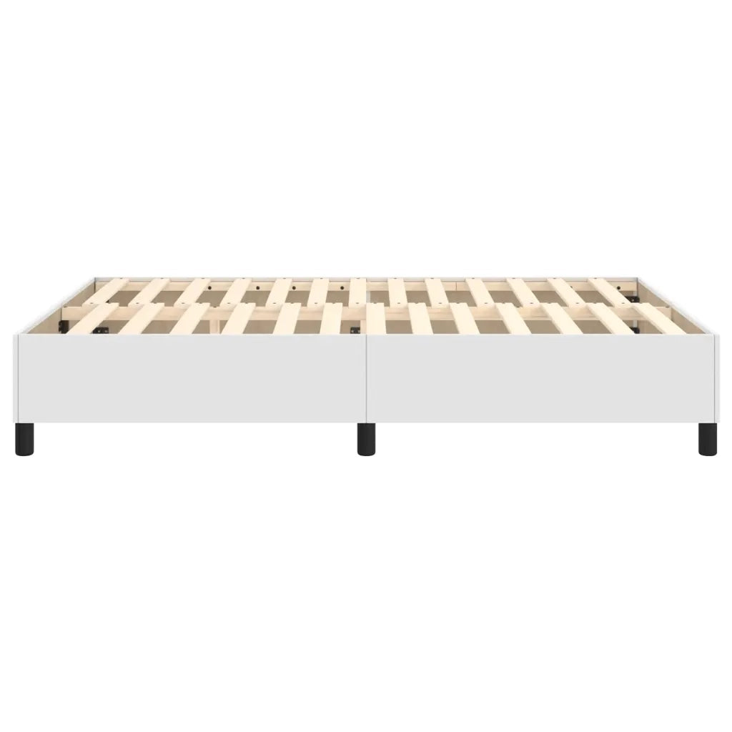 Struttura Letto a Rete a Molle Bianco 140x200 cm in Similpelle 3121048