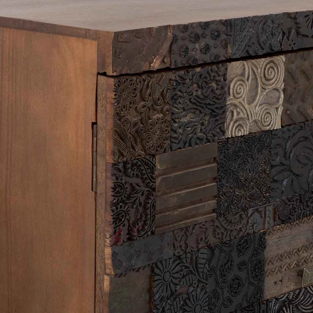 Credenza in legno marrone 152x48x102