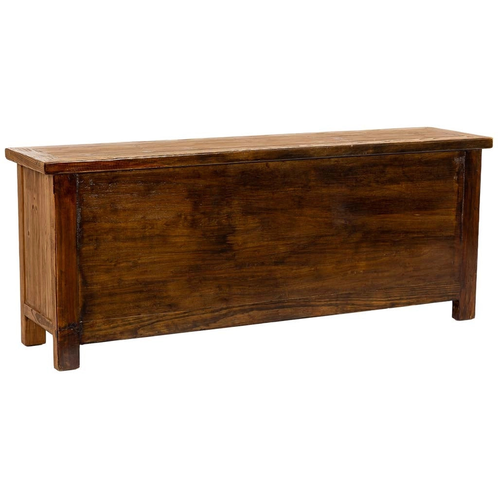 Mobile basso in legno marrone 159x39x63h cm