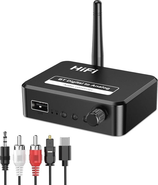 Adattatore Audio 3-in-1 con Stick USB per Collegamento Audio Wireless Bluetooth 5.1