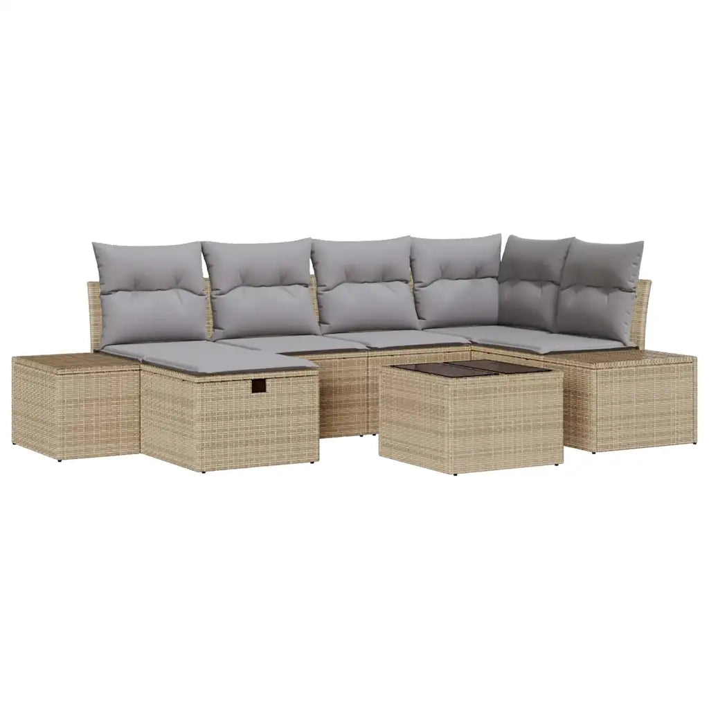 Set di divani con cuscino 6 pcs polyrattan 3360721