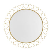 Specchio con Cornice VKH492, Oro, Metallo, 80x2,5x80 cm
