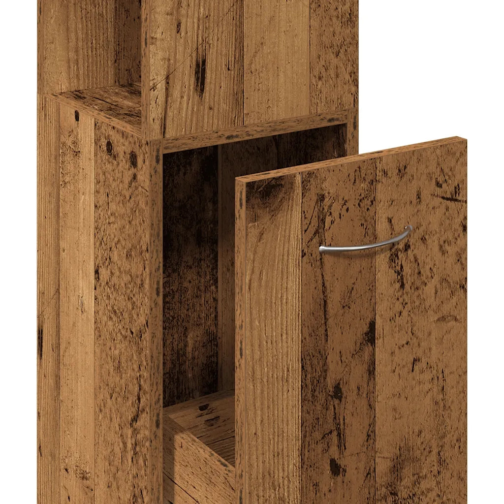 Mobile da Bagno | Armadio da bagno Legno Antico 25x25x170 cm in Truciolato