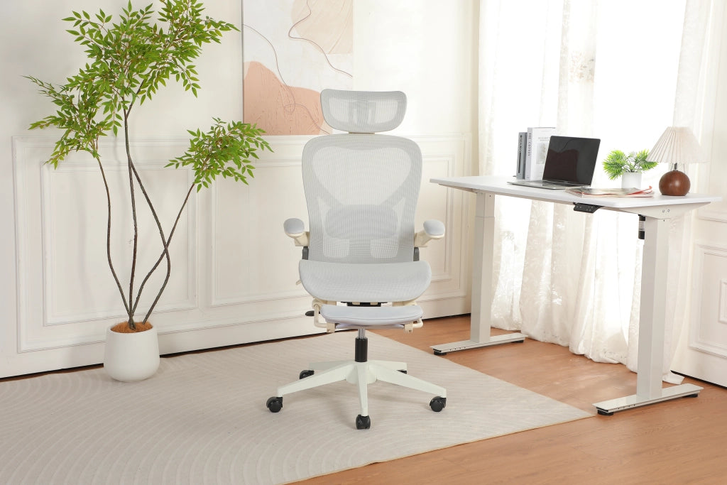 Sedia da ufficio ergonomica ¨C zephmum ¨C grigio