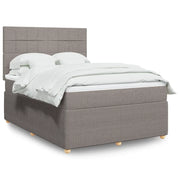 Giroletto a Molle con Materasso Tortora 140x200 cm in Tessuto 3294383