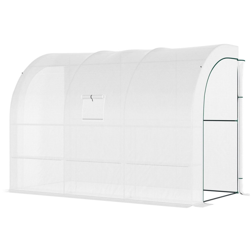 Serra per giardino con copertura in plastica ¨C Minimal ¨C Bianco 3 livelli
