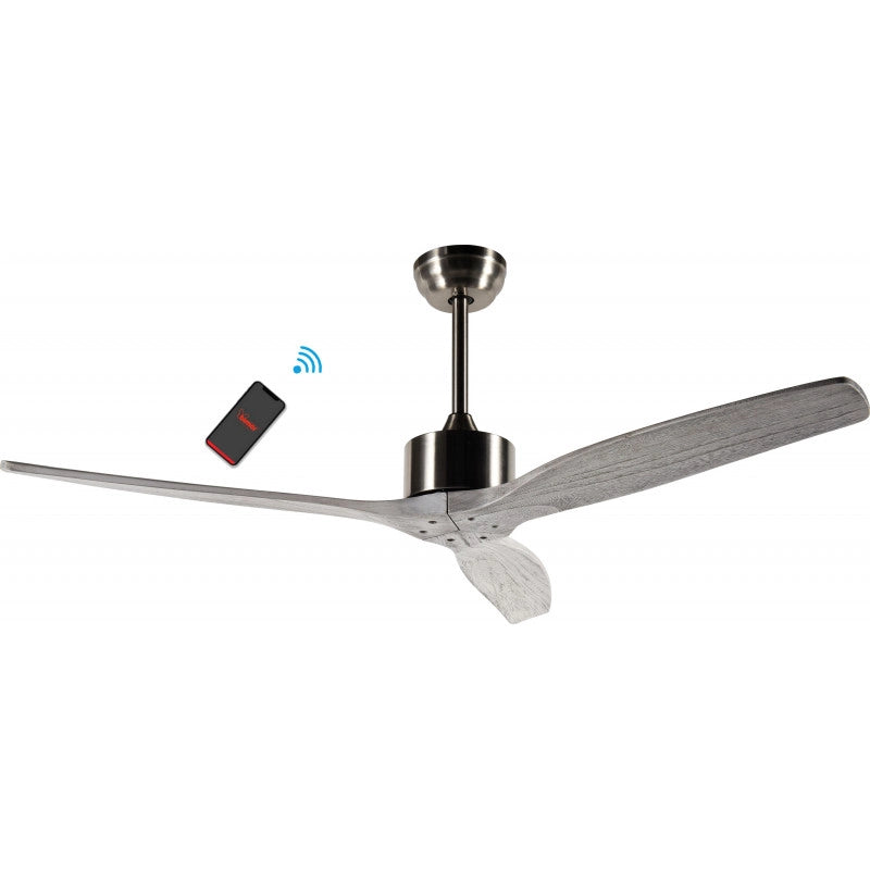 Bimar Ventilatore Soffitto Wi-Fi VSL1320, 3 Pale, Timer 1-8 Ore, Telecomando, Controllo Vocale APP, Silenzioso