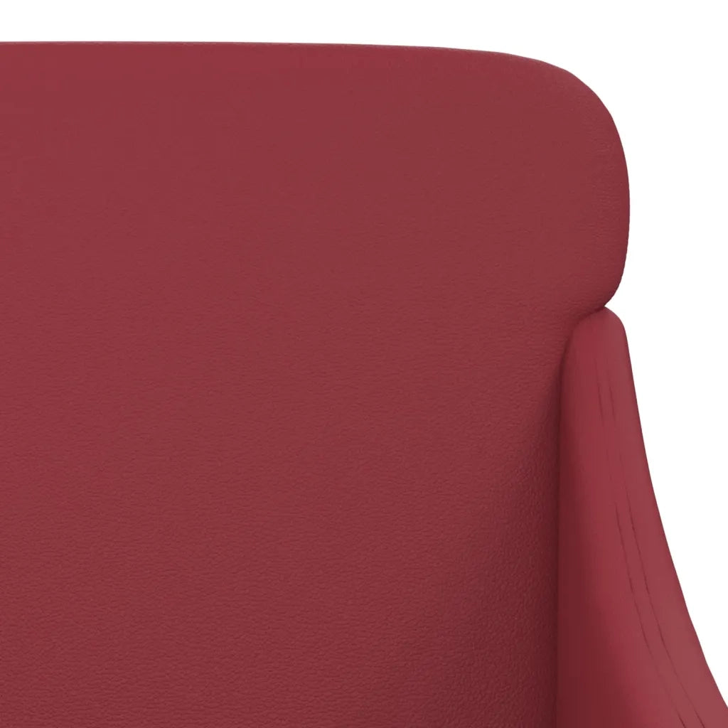 Poltrona Rosso Vino 63x76x80 cm Similpelle 351428