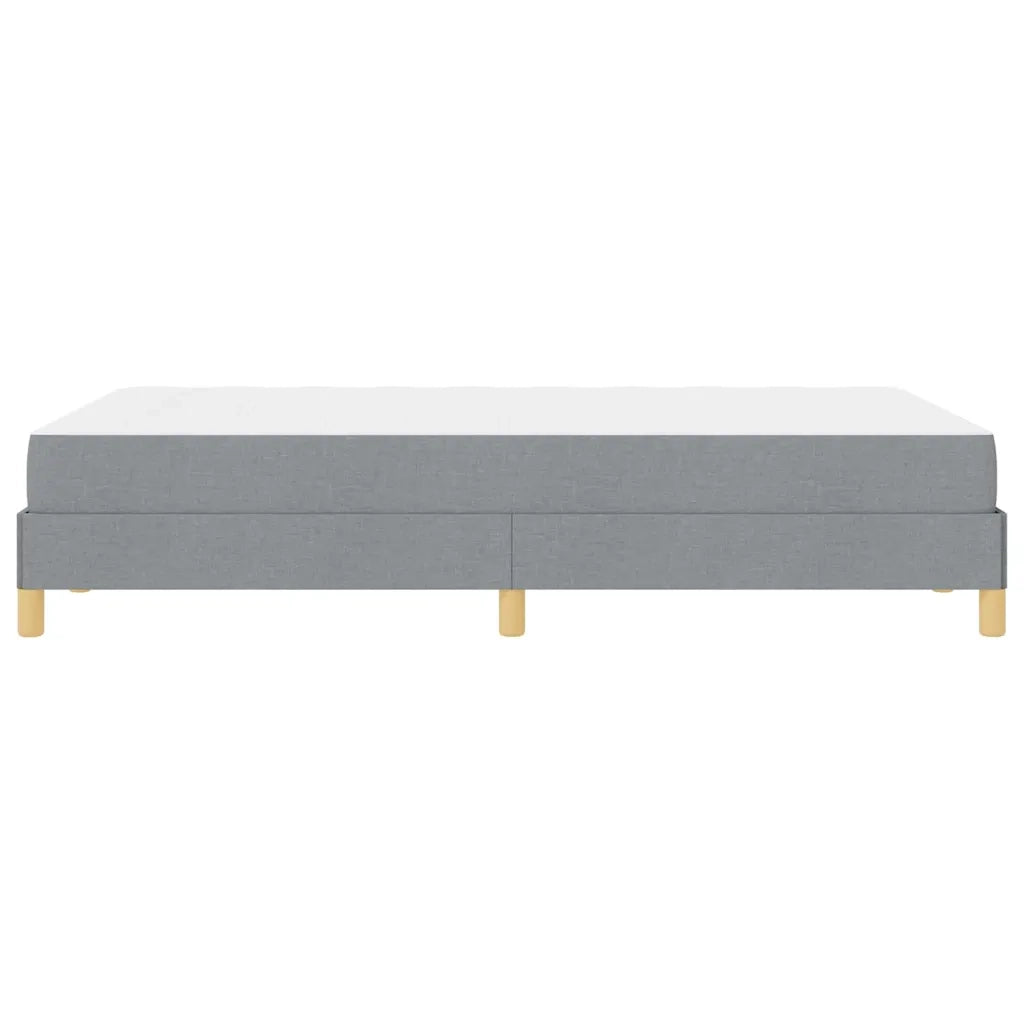 Letto a molle con materasso Grigio chiaro 120 x 190 cm Tessuto 3398549
