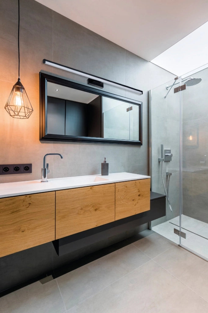 Applique bagno ASTEN 90cm nera LED 15W IP44 Kanlux