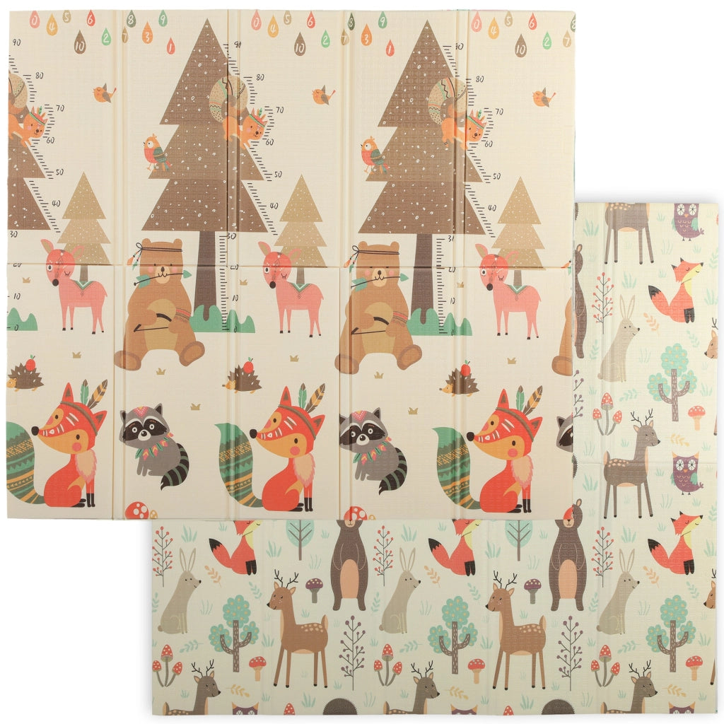 Tappeto Pieghevole Reversibile 196x176x1,5 cm ¨C Minimal ¨C Impermeabile Multicolor