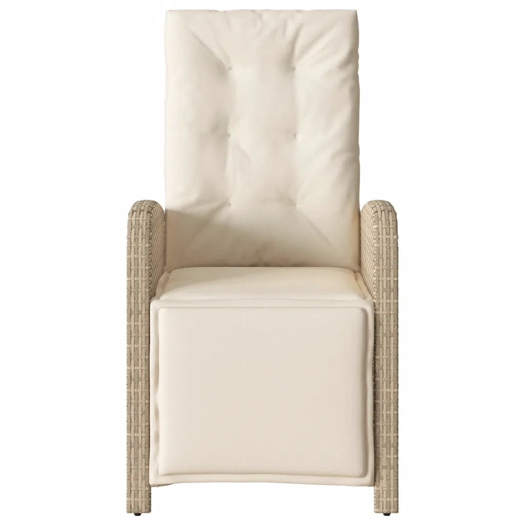 Set da Bistrò 3 pz con Cuscini Beige in Polyrattan 365204