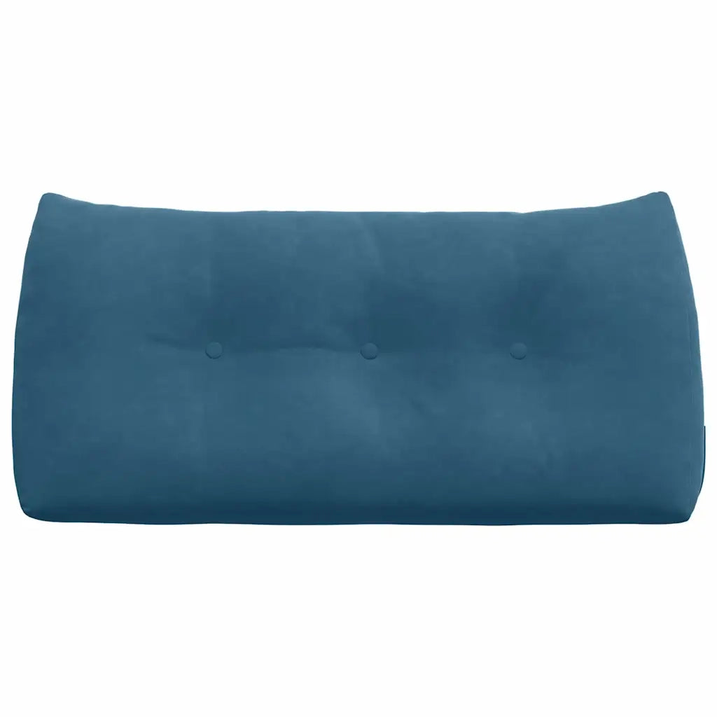 Cuscino per Schiena Blu 100 x 24 x 50 cm Velluto 42014457