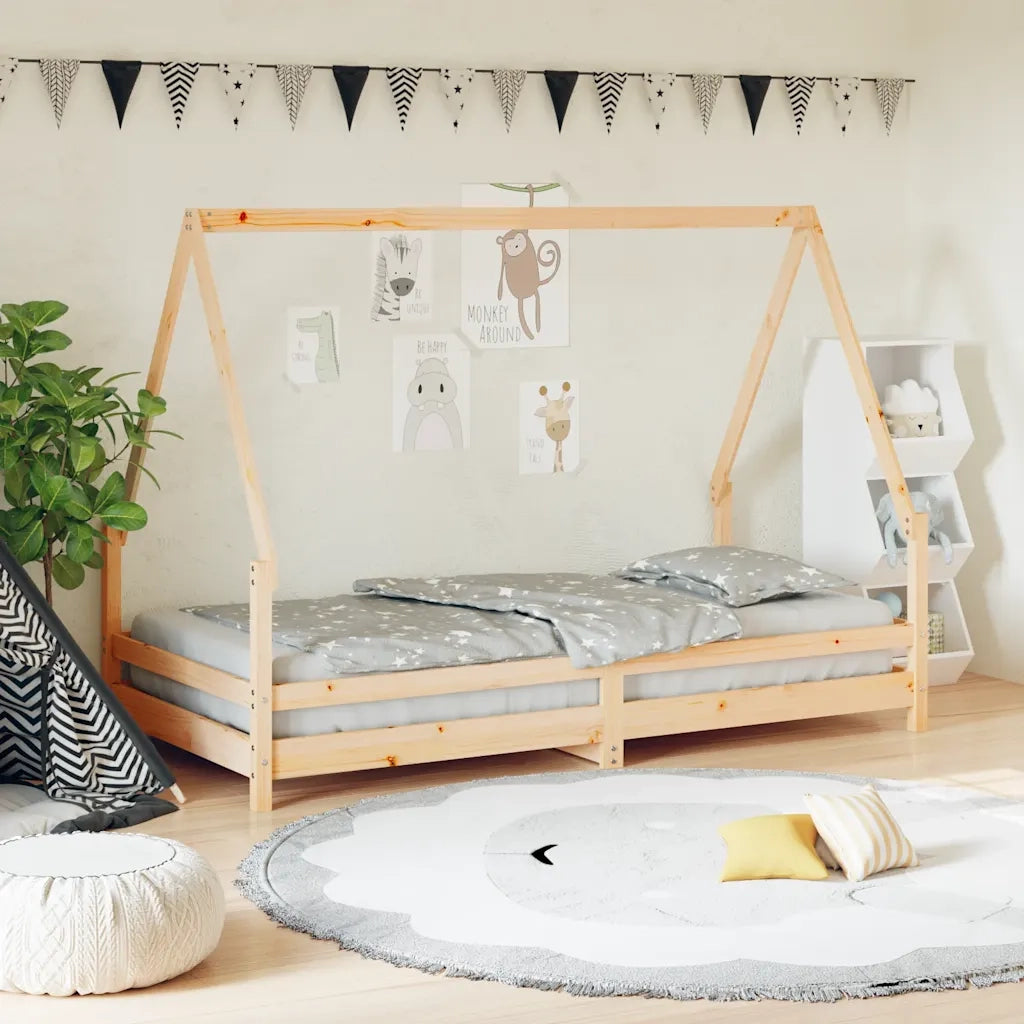 Giroletto per Bambini 90x190 cm in Legno Massello di Pino 834492