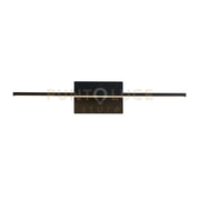 Applique da parete Amalfi LED IP44, metallo nero opaco