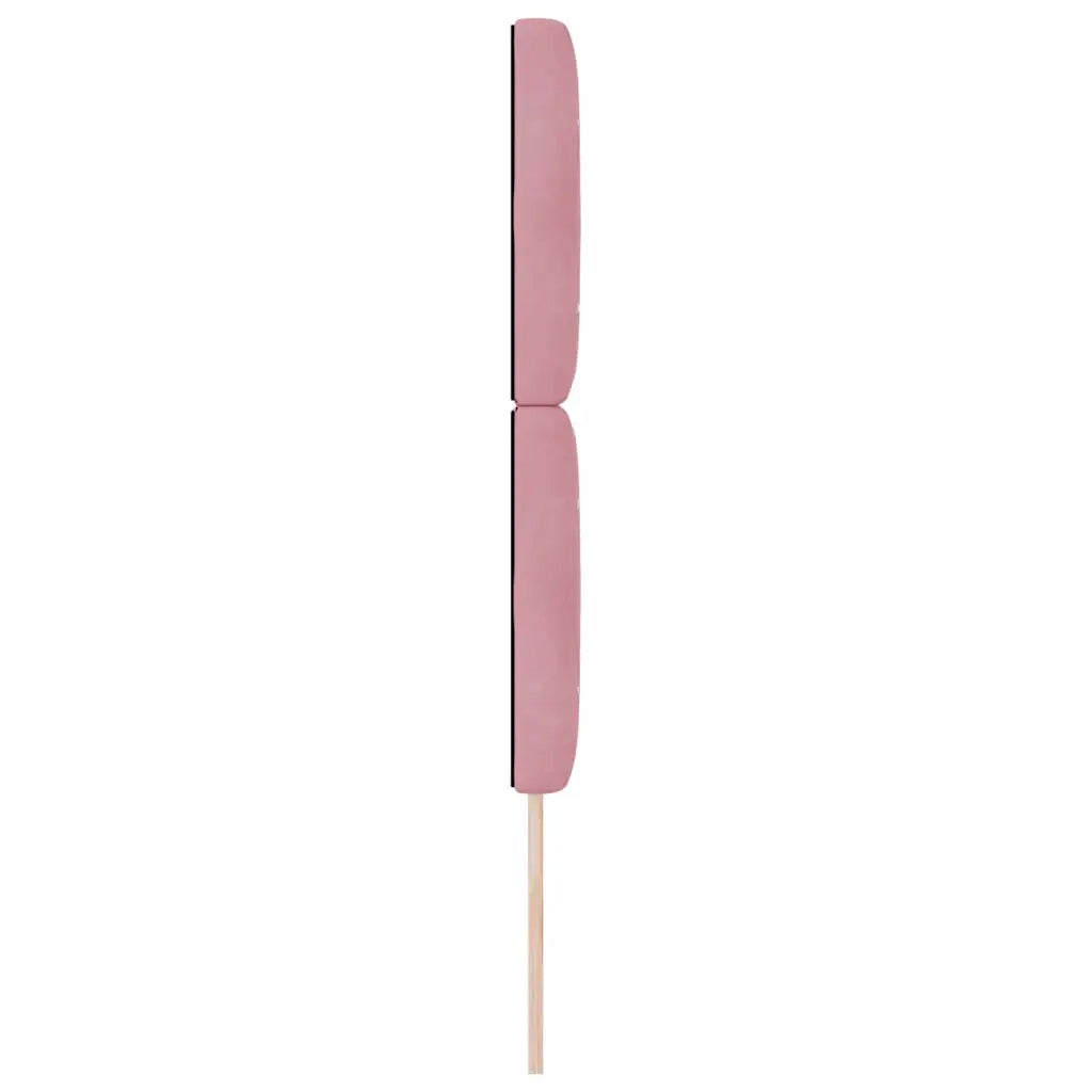 Testiera LED con luci a strisce a LED Rosa 80 cm Velluto 3338347