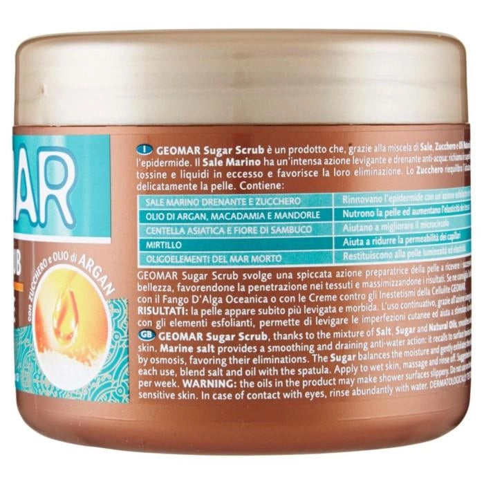 GEOMAR SUGAR SCRUB 600GR DRENANTE
