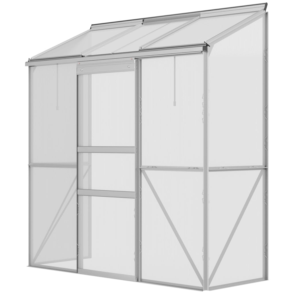 Serra da giardino in policarbonato e alluminio ¨C Minimal ¨C 192x68x196 cm