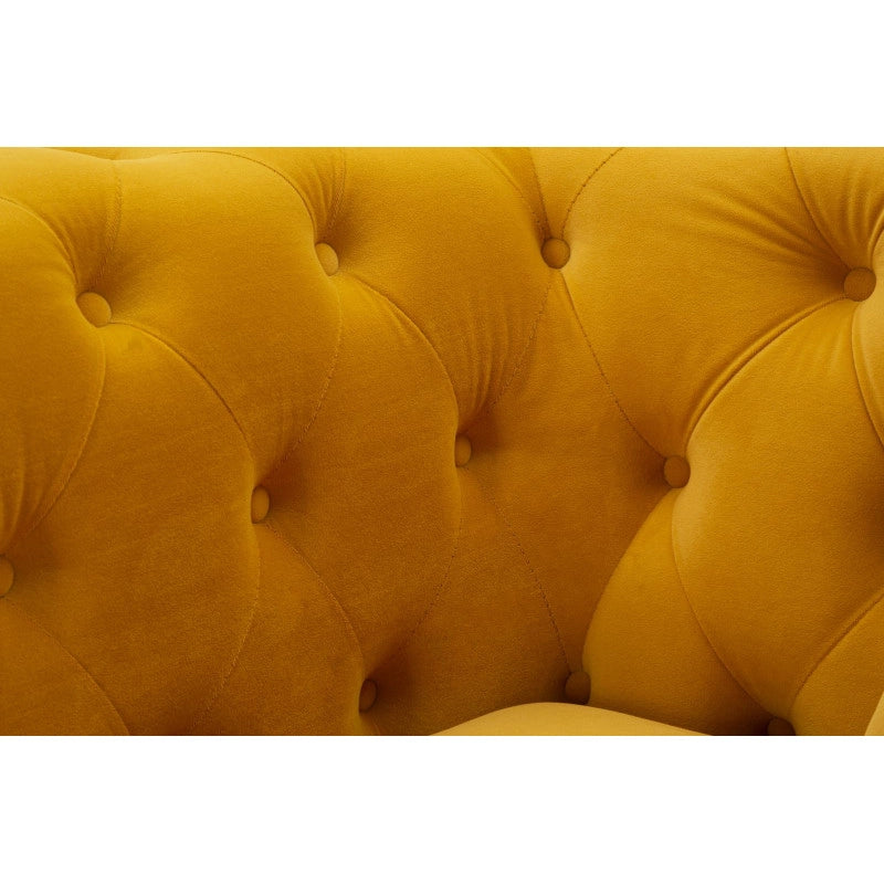 Poltrona Emy Senape Con Cuscino cm 104x83x76