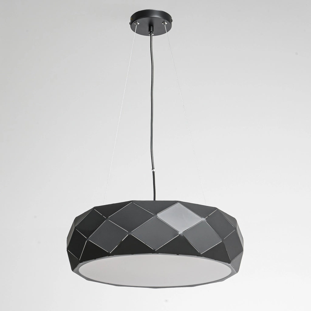 Lampada a sospensione Reus Light Prestige 3xE27 nera