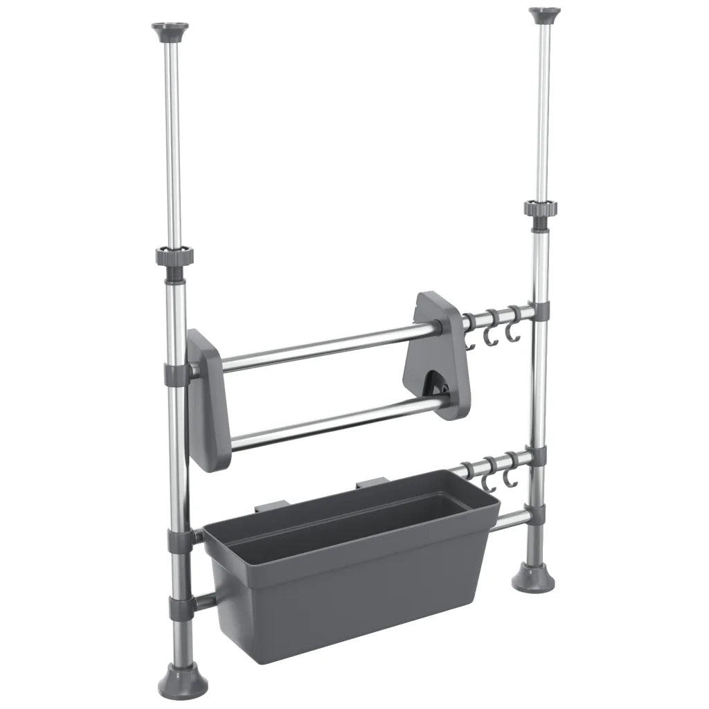 Organizer da Cucina-Scaffale per Cucina Regolabile in Alluminio