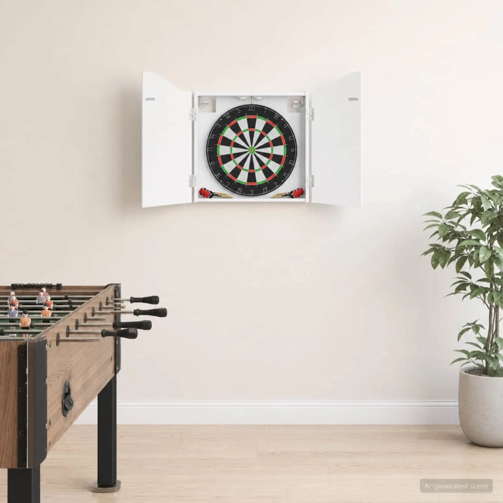 Armadio per Dartboard Bianco 56 x 12 x 63 cm 8006651