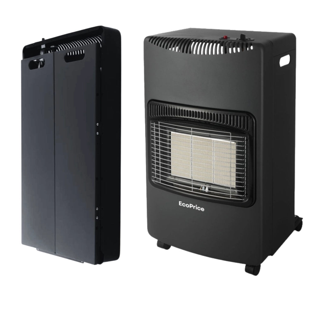 Stufa A Gas Pieghevole,Infrarossi,Accensione Piezoelettrica,Adatta Per GPL/Butano/Propano,A 15 Kg,Sistema ODS EcoPrice®