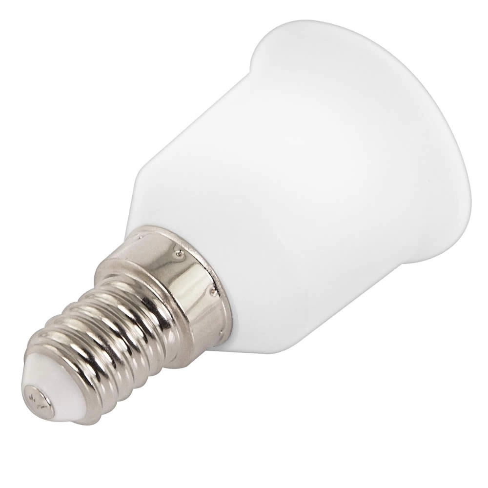 Portalampada adattatore da e14 a e27 per lampadine a led alogene risparmio