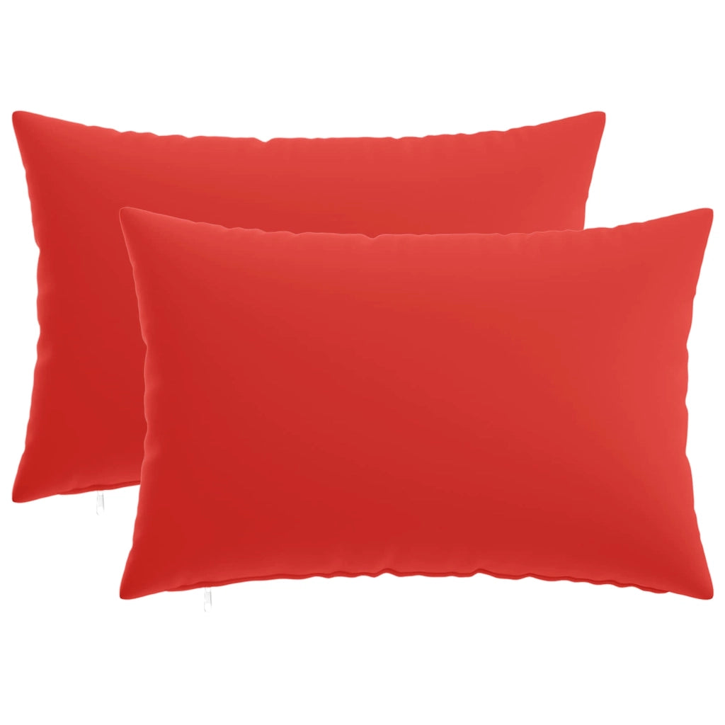 Federa 2 pcs HEERLEN Rosso 50 x 80 cm Poliestere 912057