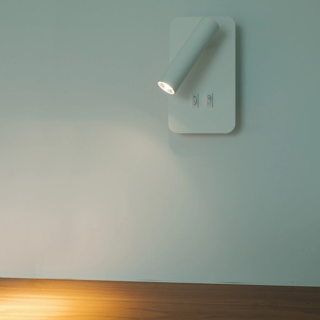 Lampada LED parete applique muro 6W doppia luce comodino lettura letto 2 in 1 LUCE 3000K