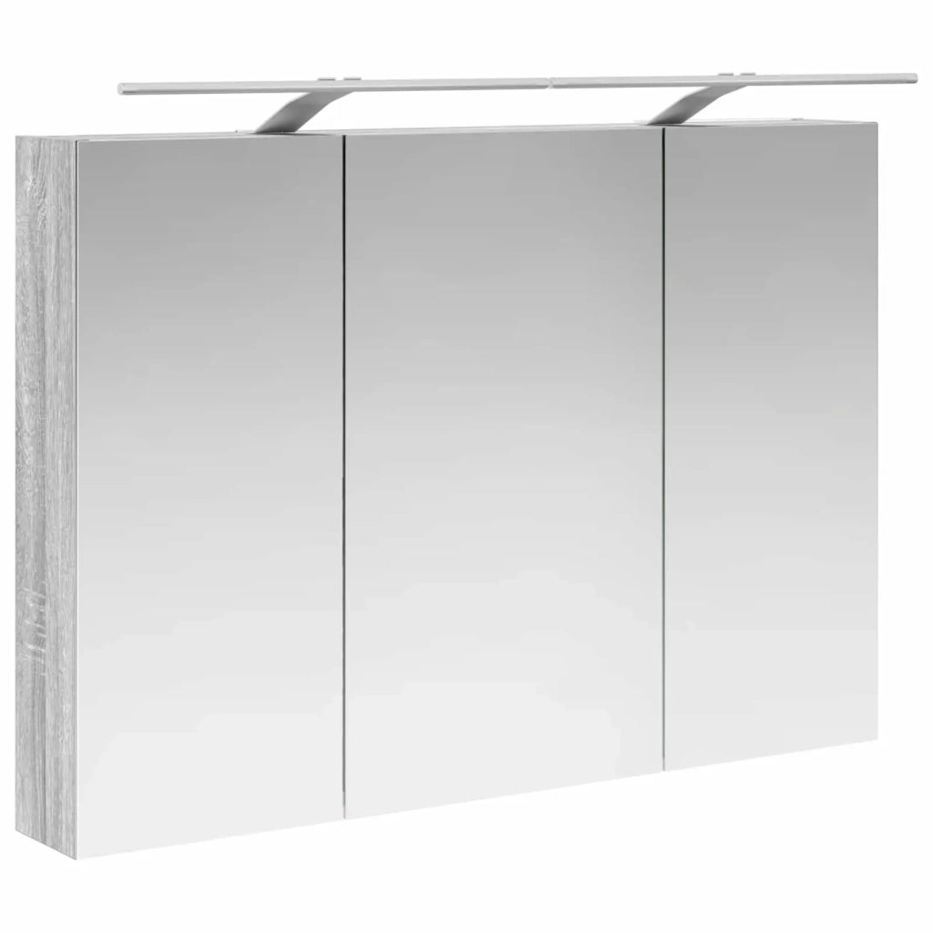 Set di mobili per il bagno 6 pz Sonoma grigio 3407164