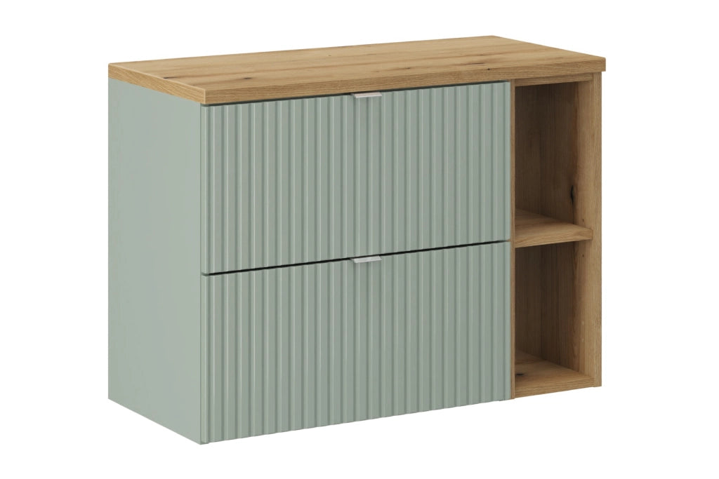 Set mobili bagno 80 cm con piano Line Reed Green 80 cm